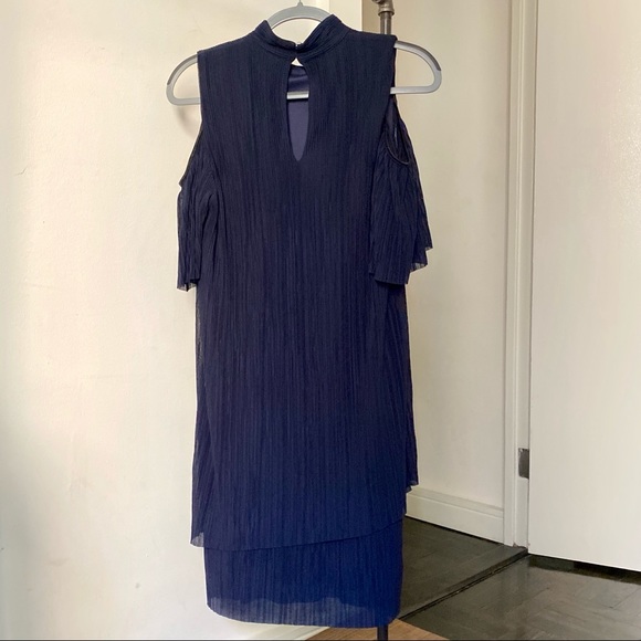 Cold Shoulder Mock Neck Mini - Picture 3 of 4